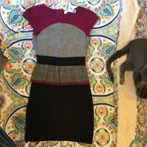 Anthropologie peplum sweater dress